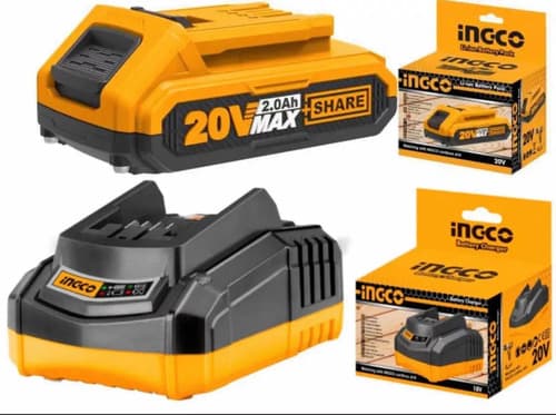 Aspiradora 20v Para Auto Ingco Cvli2001 + Batería + Cargador Naranja Claro