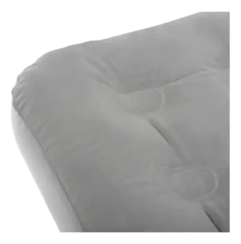 Colchon Inflable 2 Plazas 28cm Alto Inflador Interno Gris