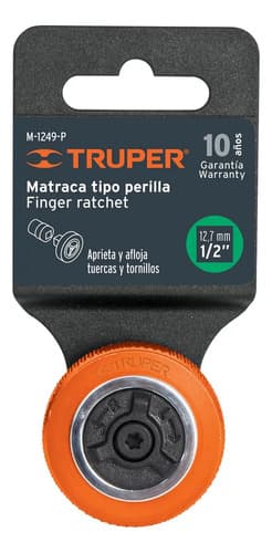 Llave Crique De Palma Mini De Mano Encastre 1/2 Truper 13653 Color Naranja