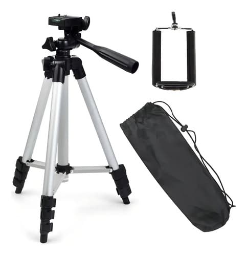 Tripode Profesional Celular 360 Pies De Goma + Estuche 130cm
