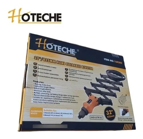 Remachadora Pop Manual De Acordeón Hoteche De 32 Pulgadas 1