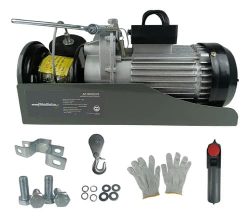 Aparejo Eléctrico 1050w 600k Gladiator Pro Ap8600/25 Negro