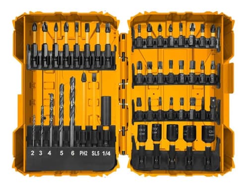 Juego De Puntas De Impacto 45pcs +adaptador Ingco Akdl24502