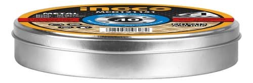Ff Set Lata 10 Disco De Corte 4½ Ingco 1.2mm Metal Mcd121155 Amarillo