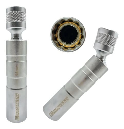 Torquimetros Zafe - 1/2 3/8 1/4 - Calibrados + Saca Bujías Puntas Dados + Accesorios | Eurotech Negro