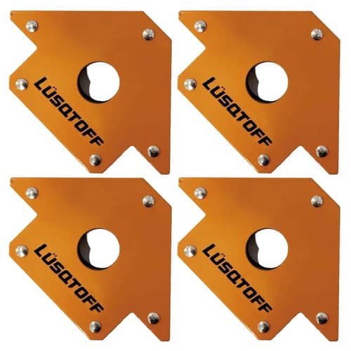 Set 4 Escuadras Magnética Soldar Carpintero 4 50lb Lusqtoff