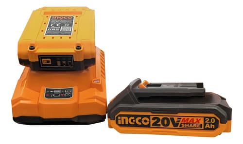 Kit Llave De Impacto + Taladro Inalámbrico Ingco +2 Baterías Cosli230702 Amarillo 50 Hz/60 Hz
