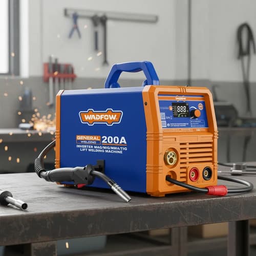 Soldadora Inverter Mag/mig/mma/tig 200a Pantalla Lcd Wadfow Azul