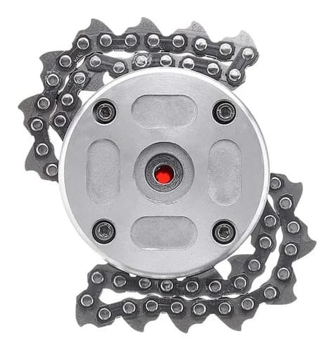 Carrete Recortador Con Cadena Para Desbrozadora Negro