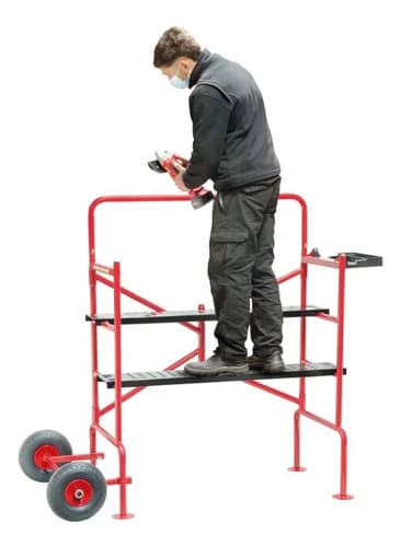 Mini Andamio Equus Con 2 Ruedas Inflable Bandeja Rebatible