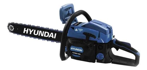 Motosierra A Nafta Hyundai 52 Cc Turbo 600 2.5 Hp 20 Pul Rex Color Azul Y Negro Azul/negro