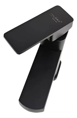 Canilla Negra 18cm Tubular Italomix Lh-3324 Negro Mate