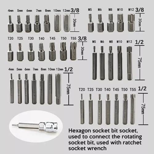 Juego Puntas Torx Allen Multiestria 40 Ps Profesional Caja Color Rojo