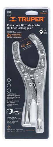 Alicate Grip Prof. 9'' Para Filtros De Aceite Boca U Truper