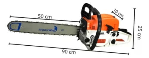 Motosierra De Gasolina 52cc Moto Serra Sabre De 20 Professional Naranja
