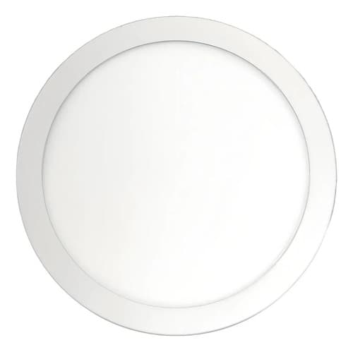 Plafon Techo Foco Sobrepuesto Panel Led Lampara Redondo 18w Luz Blanca Fria Blanco