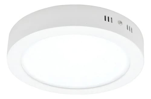 Plafon Techo Foco Sobrepuesto Panel Led Lampara Redondo 18w Luz Blanca Fria Blanco