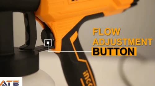 Pistola De Pintar Eléctrica 450w Ingco No Requier Compresora Amarillo