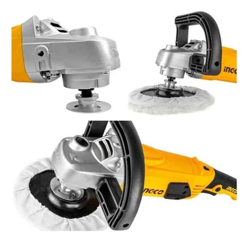 Pulidora Industrial 1400w Ingco Ap14008 Naranja Claro