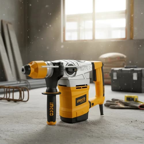 Ff Rotomartillo Ingco Rh18008 Sds Plus 1800w 7jou Industrial Color Amarillo Frecuencia 50 Hz/60 Hz