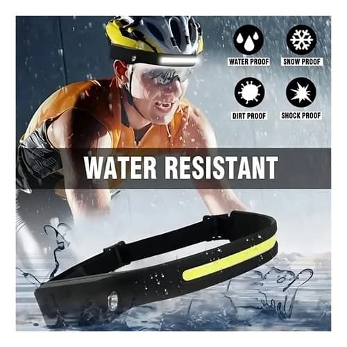 Linterna Frontal Luz Led Camping De Cabeza Maxwell Blanco Negro