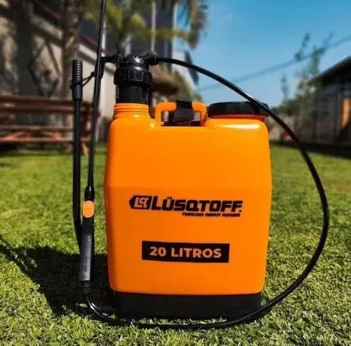 Fumigador Pulverizador Manual Lusqtoff F20l-8 20lts Manguera Color Naranja