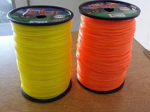 Tanza Grilon Cuadrada De 3 Mm Para Desmalezadora Y Motoguadaña Naranja