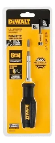 Destornillador Dewalt Dwht66569 Multiples Puntas 6 En 1