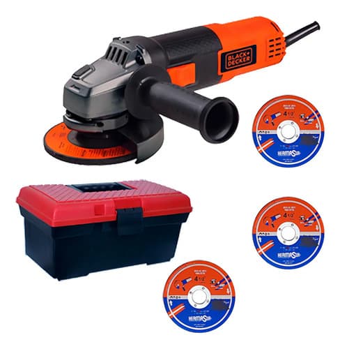 Amoladora Angular Black+decker G720 De 60 hz Color Naranja 820 w 220 v + Accesorio