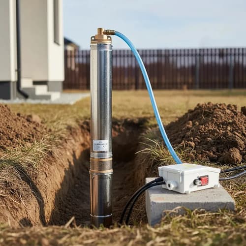 Bomba Sumergible 1hp Gdx Para Aguas Profundas G P Color Gris
