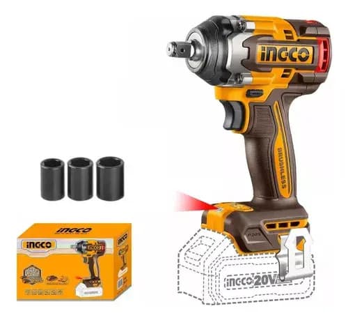 Llave De Impacto + Taladro + Sierra Circular + Maleta Ingco Color Amarillo 50hz/60 Hz