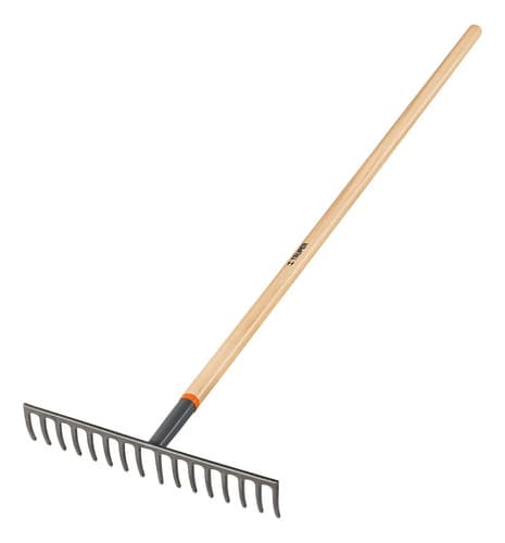 Rastrillo Recto De Jardinería 16 Dientes Mango 60'' Truper