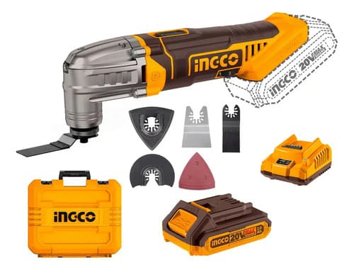 Sierra Multifunción Oscilante 20v Ingco, Batería Y Cargador