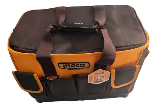 Bolso Industrial Porta Herramientas 16 PuLG Ingco Htbg10 Amarillo