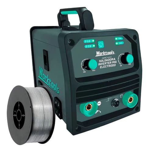 Soldadora Inverter Mig Electrodo Worktools 140amp G P Color Gris Oscuro