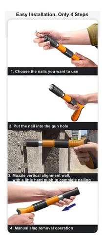 Pistola De Clavos Aifeelife Ajustable Con 3 Engranajes, Para Madera