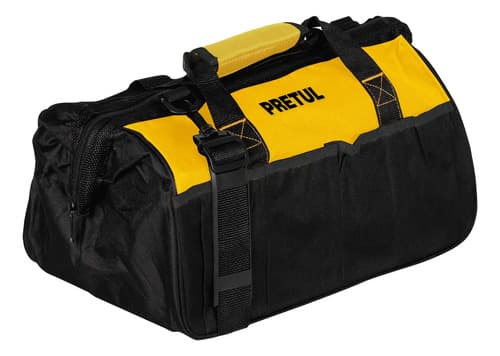Bolso Para Herramientas Pretul De Poliéster, Con 4 Bolsillos Externos Negro