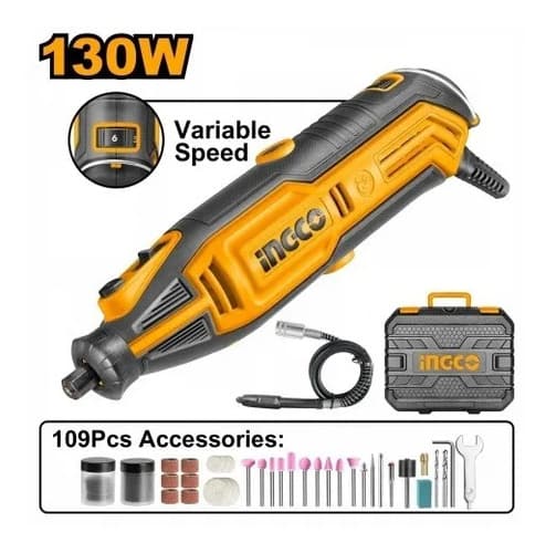 Mini Torno 130w (mod Nuevo) C Accesorios Ingco Mg13328