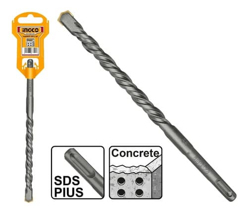 Broca Mecha Sds Para Concreto 6 Mm X 160 Ingco Dbh1210602