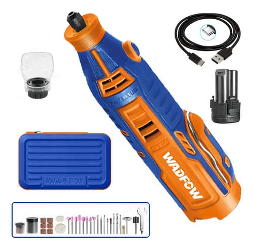 Mini Torno Wadfow Esmeril Inalámbrico Pulido+cable Tipoc Frecuencia 50 Hz/ 60 Hz Potencia 0 W