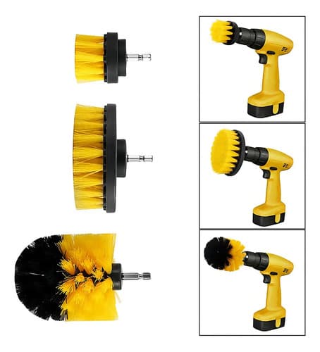Cepillos Para Taladro Atornilladora Higiene Calidad Atrix ® Amarillo