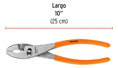 Alicate Tipo Ford Mango Pvc Antideslizante 10'' Truper