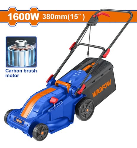 Cortadora De Cesped Electrica 1600w Wadfow Wen3805 Azul