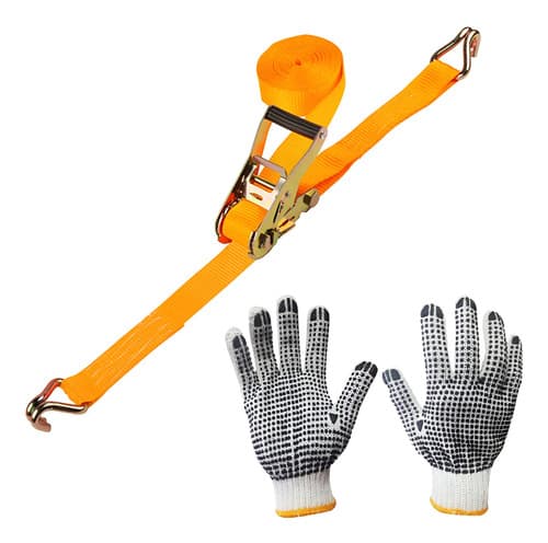 Cinta Catraca Tolsen 38mm X 6m Poliéster 1000-2000dan - Sc - Color Naranja