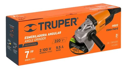 Amoladora Profesional 7'' Truper 2100w Color Naranja 60