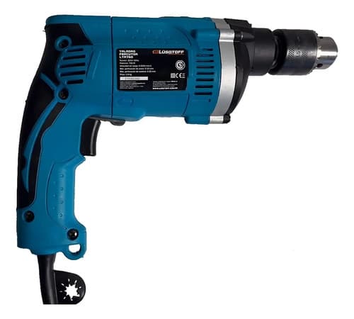 Taladro Atornillador Percutor Lusqtoff Lta750 750w 3000rpm Celeste 60