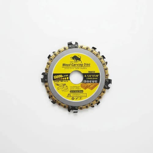 Disco De Corte Sierra Cadena Para Esmeril 115mm Negro