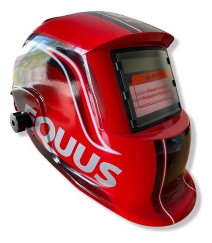 Mascara Careta De Soldar Equus Fotocromática Equus Rojo Deluxe
