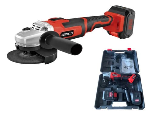 Amoladora Inalambrica Equus 7601 Brushless 20v 1 Batería 4.0 Rojo