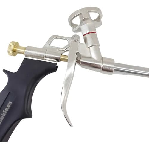 Pistola Aplicadora De Espuma Rothoblaas Flyfoam Ergonómica Para Poliuretano Negra